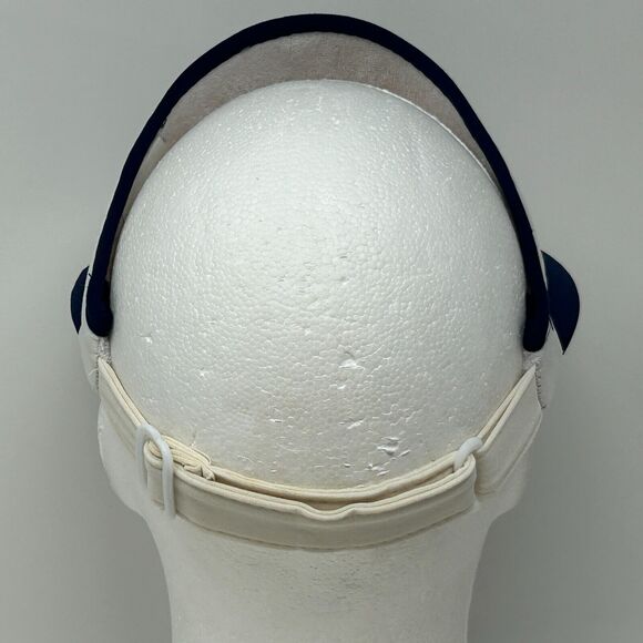 Vintage St George Utah Niffer Visor Hat Cap 80s Blue Strapback - Picture 3 of 9